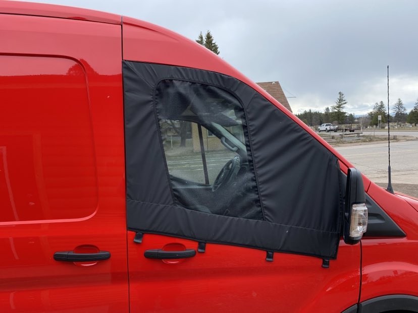 Transit Driver / Passenger Door Window Screen Set