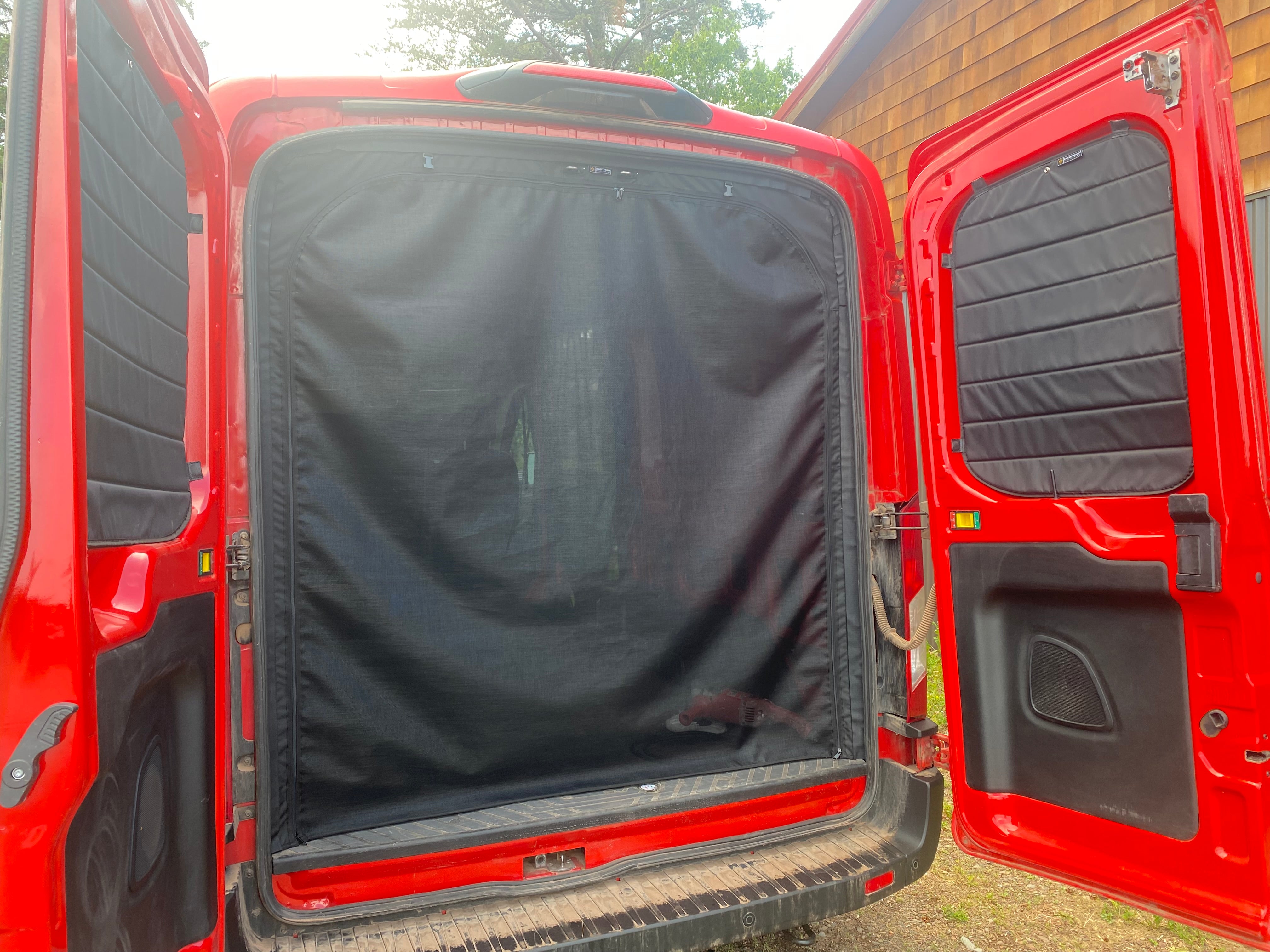 Transit Rear Door One Piece Screen
