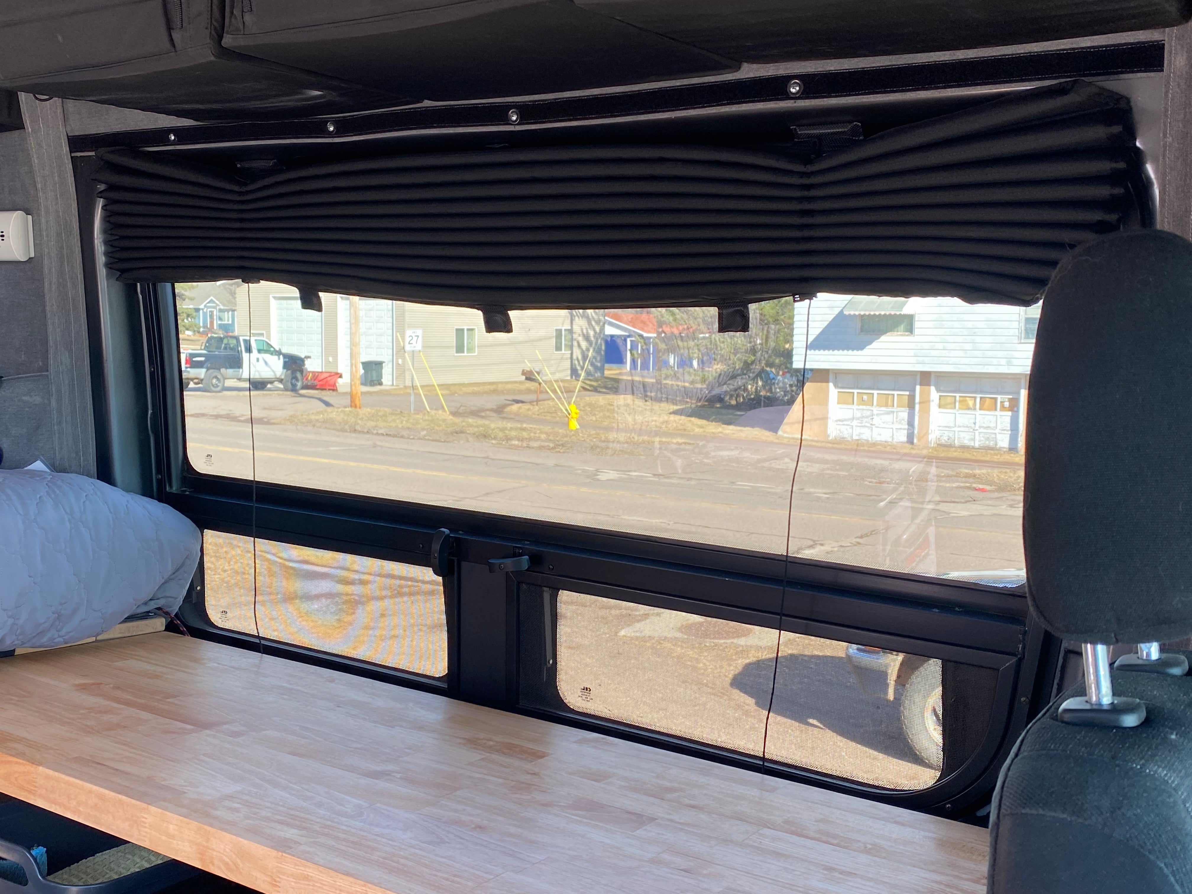 Sprinter Crew Window Cover Accordion – Left Side