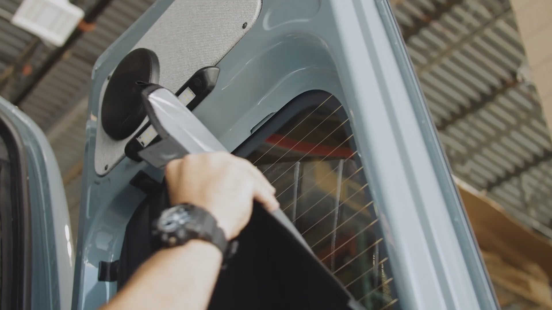 Load video: KVD intro video adding van accessories into a sprinter van